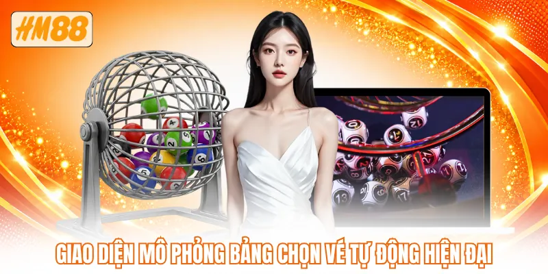 Giao diện mô phỏng bảng chọn vé tự động hiện đại